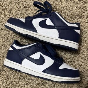 Nike Kids Dark Blue and White Sneakers